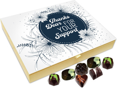 

Chocholik Gift Box - Thanks Dear For Your Support Chocolate Box - 20pc Truffles(240 g)