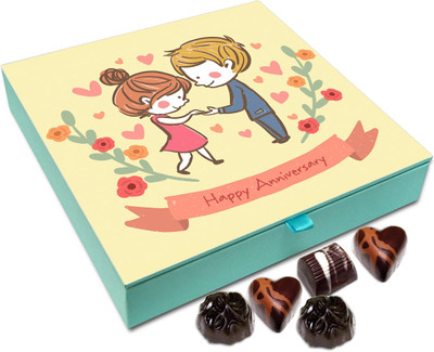 

Chocholik Gift Box - A Very Happy Anniversary Chocolate Box - 9pc Truffles(108 g)