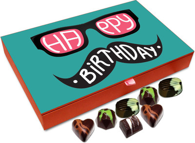 

Chocholik Gift Box - Happy Birthday Dad Chocolate Box - 12pc Truffles(144 g)