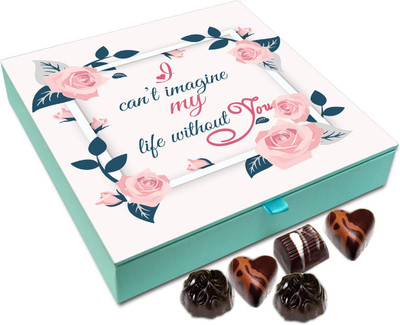 

Chocholik Gift Box - I Can't Imagine My Life Without You Chocolate Box - 9pc Truffles(108 g)