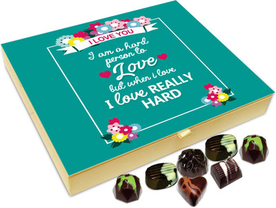 Chocholik Gift Box - I Am A Hard Person To Love Chocolate Box - 20pc Truffles(240 g)