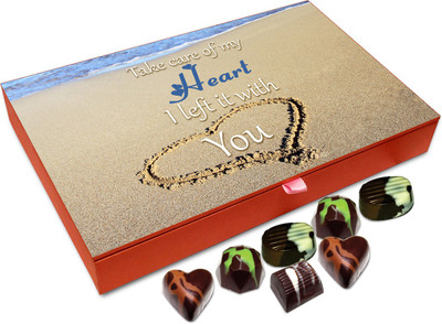 

Chocholik Gift Box - Take Care Of My Heart Chocolate Box - 12pc Truffles(144 g)