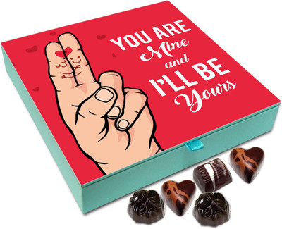 

Chocholik Gift Box - You Are Mine And I'll Be Yours Chocolate Box - 9pc Truffles(108 g)