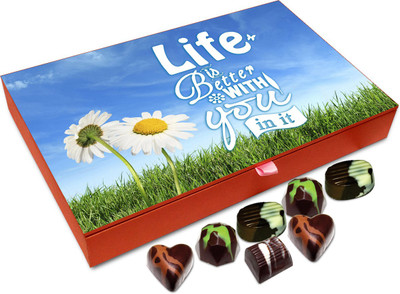 

Chocholik Gift Box - Life Is Better With You Chocolate Box - 12pc Truffles(144 g)
