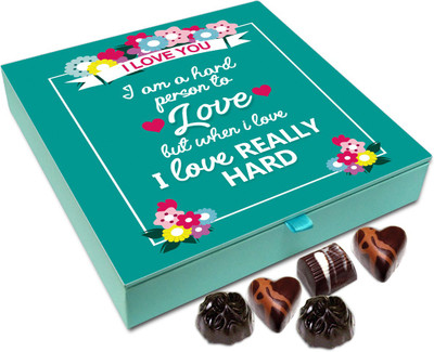 

Chocholik Gift Box - I Am A Hard Person To Love Chocolate Box - 9pc Truffles(108 g)
