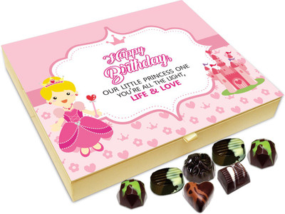 

Chocholik Gift Box - Happy Birthday Little Princess Chocolate Box - 20pc Truffles(240 g)