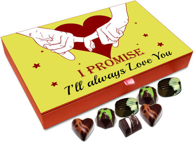 

Chocholik Gift Box - I Promise I Will Always Love You Chocolate Box - 12pc Truffles(144 g)