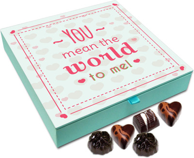 

Chocholik Gift Box - You Mean The World To Me Chocolate Box - 9pc Truffles(108 g)