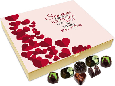 

Chocholik Gift Box - My Life Is Fine Chocolate Box - 20pc Truffles(240 g)