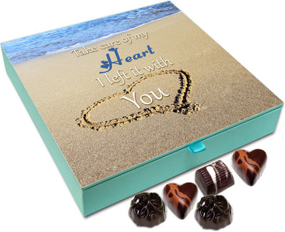 

Chocholik Gift Box - Take Care Of My Heart Chocolate Box - 9pc Truffles(108 g)