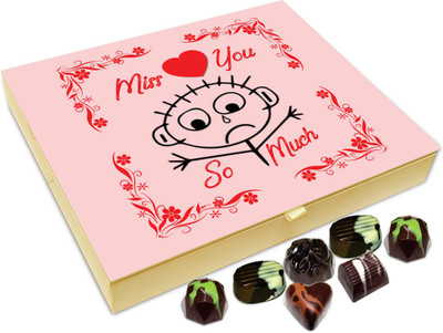 

Chocholik Gift Box - I Miss You So Much Chocolate Box - 20pc Truffles(240 g)