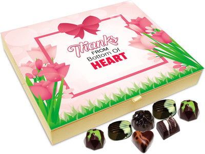 

Chocholik Gift Box - Thanks From Bottom Of My Heart Chocolate Box - 20pc Truffles(240 g)
