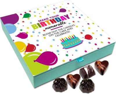 

Chocholik Gift Box - Make Your Birthday Memorable Chocolate Box - 9pc Truffles(108 g)