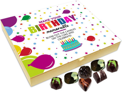 

Chocholik Gift Box - Make Your Birthday Memorable Chocolate Box - 20pc Truffles(240 g)