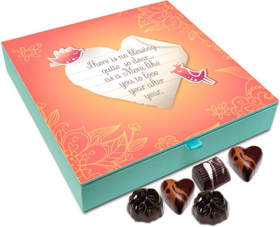 

Chocholik Gift Box - There Is No Blessing Like Mother Chocolate Box - 9pc Truffles(108 g)