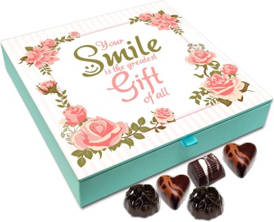 

Chocholik Gift Box - Your Smile Is The Greatest Gift Of All Chocolate Box - 9pc Truffles(108 g)