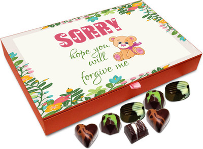 

Chocholik Gift Box - Hope You Will Forgive Me Chocolate Box - 12pc Truffles(144 g)