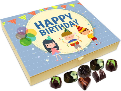 

Chocholik Gift Box - Happy Birthday Dear Friends Chocolate Box - 20pc Truffles(240 g)