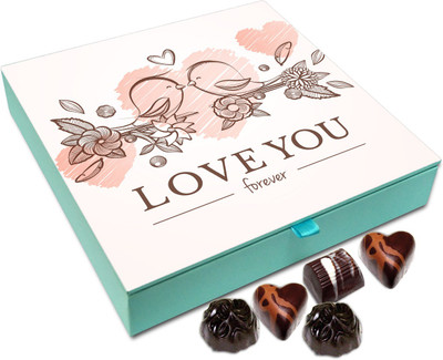 

Chocholik Gift Box - I Love You Forever Chocolate Box - 9pc Truffles(108 g)
