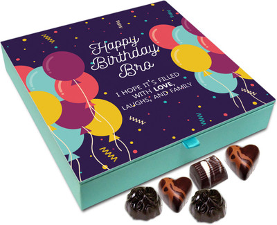 

Chocholik Gift Box - Happy Birthday Bro Chocolate Box - 9pc Truffles(108 g)