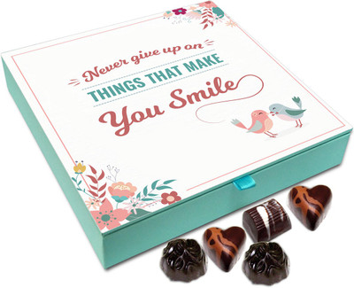 

Chocholik Gift Box - Never Give Up On Things That Make You Smile Chocolate Box - 9pc Truffles(108 g)