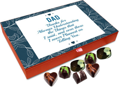 

Chocholik Gift Box - Dad Thanks For Always Understanding Me Chocolate Box - 12pc Truffles(144 g)