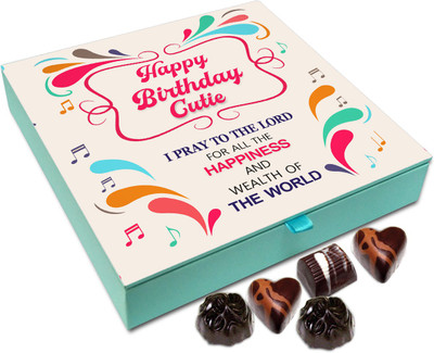 

Chocholik Gift Box - Happy Birthday Cutie Chocolate Box - 9pc Truffles(108 g)
