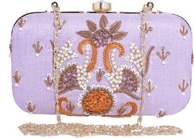 

Ambbi Collections Party Purple Clutch