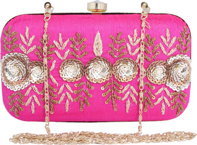 

Ambbi Collections Party Pink Clutch