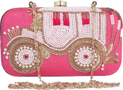 

Ambbi Collections Party Pink Clutch