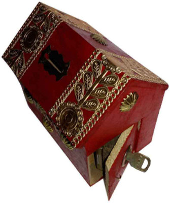 

Huzain Handicrafts Money bank Coin Bank(Red)