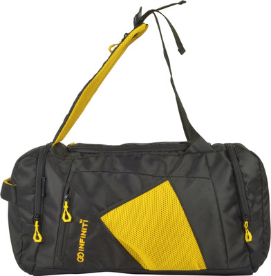 

INFINITI Wayfarer Yellow Duffpack Travel Duffel Bag(Black, Yellow)
