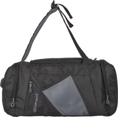 

INFINITI Wayfarer Grey Duffpack Travel Duffel Bag(Black, Grey)