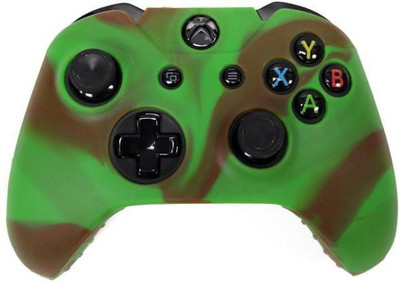 

Microware Xbox One Controller Silicone Skins Cover Gaming Accessory Kit(Green & Brown, For Xbox One)