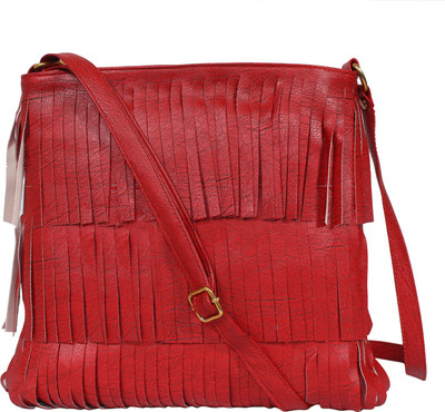 

Gracetop Women Casual Maroon PU Sling Bag