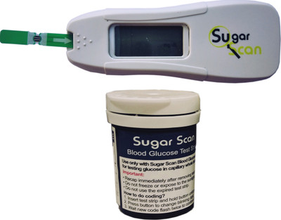 

Sugar Scan Thyrocare Glucometer and Glucostrip (Pack of 1 + 1) Health Care Appliance Combo