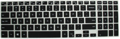 Saco Chiclet Keyboard Skin for Dell Inspiron 15 5559 Notebook (6th Gen Intel Core i3- 4GB RAM- 1TB HDD- 39.62cm(15.6)- DOS) Black Keyboard Skin(Black with Clear) available at flipkart for Rs.355