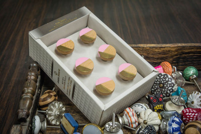 Casa Decor Set of 6 Baby Pink Resin Wooden Round Design Handmade Drawer Pull Cabinet Dresser Handle Wardrobe Resin Knobs Polyresin Cabinet/Draw Knob(Multicolor Pack of 6) available at flipkart for Rs.294