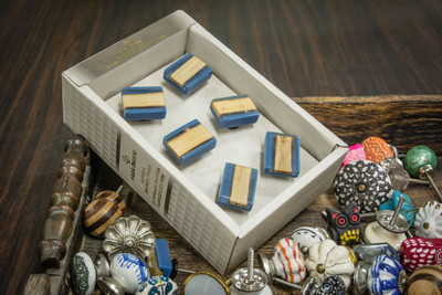 Casa Decor Set of 6 Blue Resing Center Wooden Design Handmade Drawer Pull Cabinet Dresser Handle Wardrobe Resin Knobs Polyresin Cabinet/Draw Knob(Multicolor Pack of 6) available at flipkart for Rs.294