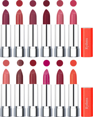 

Rythmx Creamy Matte Lipstick 169(Dark Purple, Coral, Mauve, Brick Red, Peach, Magenta, Matelic Peach, Matelic Coffee, Red, Dark Pink, Maroon Rebel, Orange, 48 g)