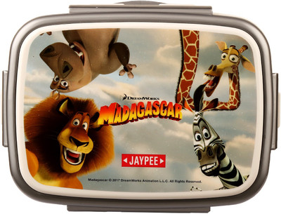 

Jaypee Dino Junior Neo 2 Containers Lunch Box(550 ml), Silver