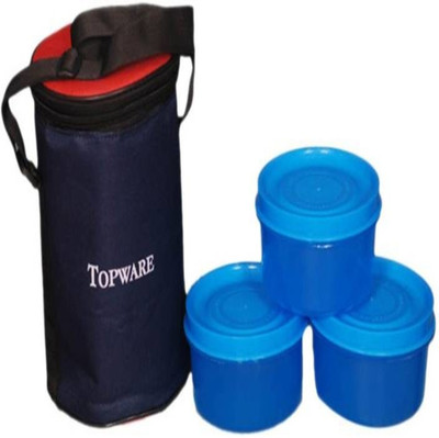 

Xtrendz 3 Containers Lunch Box 3 Containers Lunch Box(100 ml), Blue