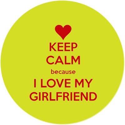 

Maison N Mode Keep Calm I Lv My GF Mouse Pad Mousepad(Multicolor)
