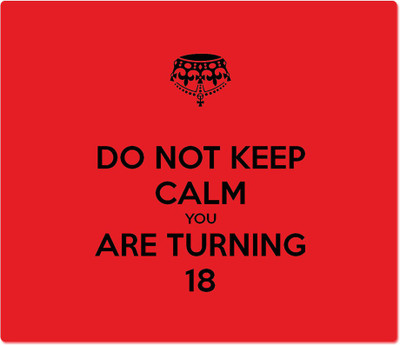 

Maison N Mode Keep Calm Turning 18 Mouse Pad Mousepad(Multicolor)