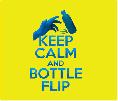 

Maison N Mode Keep Calm Bottle Flip Mouse Pad Mousepad(Multicolor)