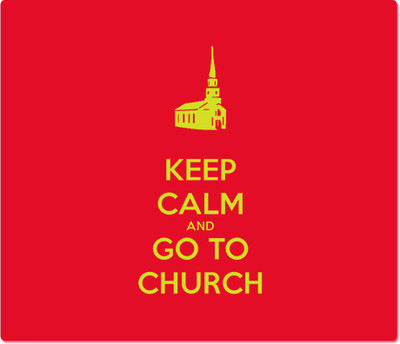 

Maison N Mode Keep Calm Go To Curch Mouse Pad Mousepad(Multicolor)