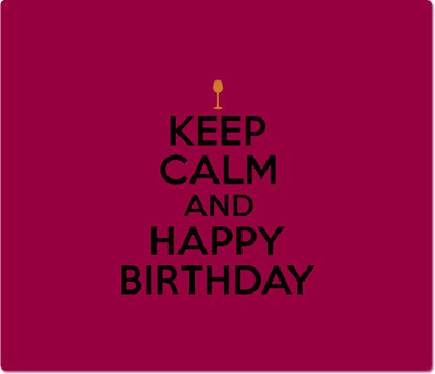 

Maison N Mode Keep Calm HBD Mouse Pad Mousepad(Multicolor)