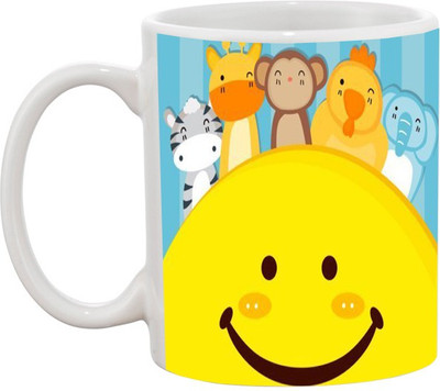 

Ashvah Cartoon 798 Ceramic Mug(350 ml), White