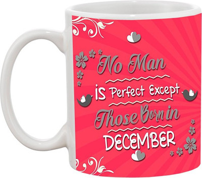 

Ashvah Man Born in December Ceramic Mug(350 ml), White