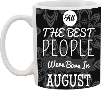 

Ashvah Special People are Born in August Ceramic Mug(350 ml), White